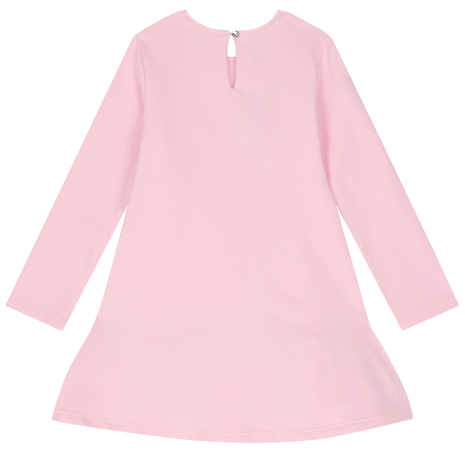 Girls Pink Teddy Bear Dress, 1, hi-res