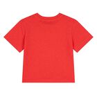 Younger Boys Red Bubble Tiger T-Shirt, 1, hi-res