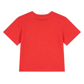 Younger Boys Red Bubble Tiger T-Shirt