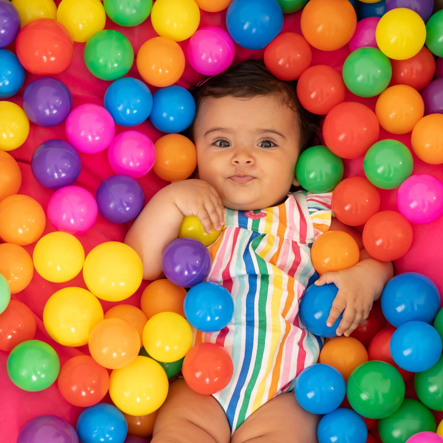 رمبير بنات مخطط باللون الوردي, 1, hi-res