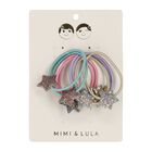 مشابك شعر بنات بالنجوم متعددة الألوان, 1, hi-res