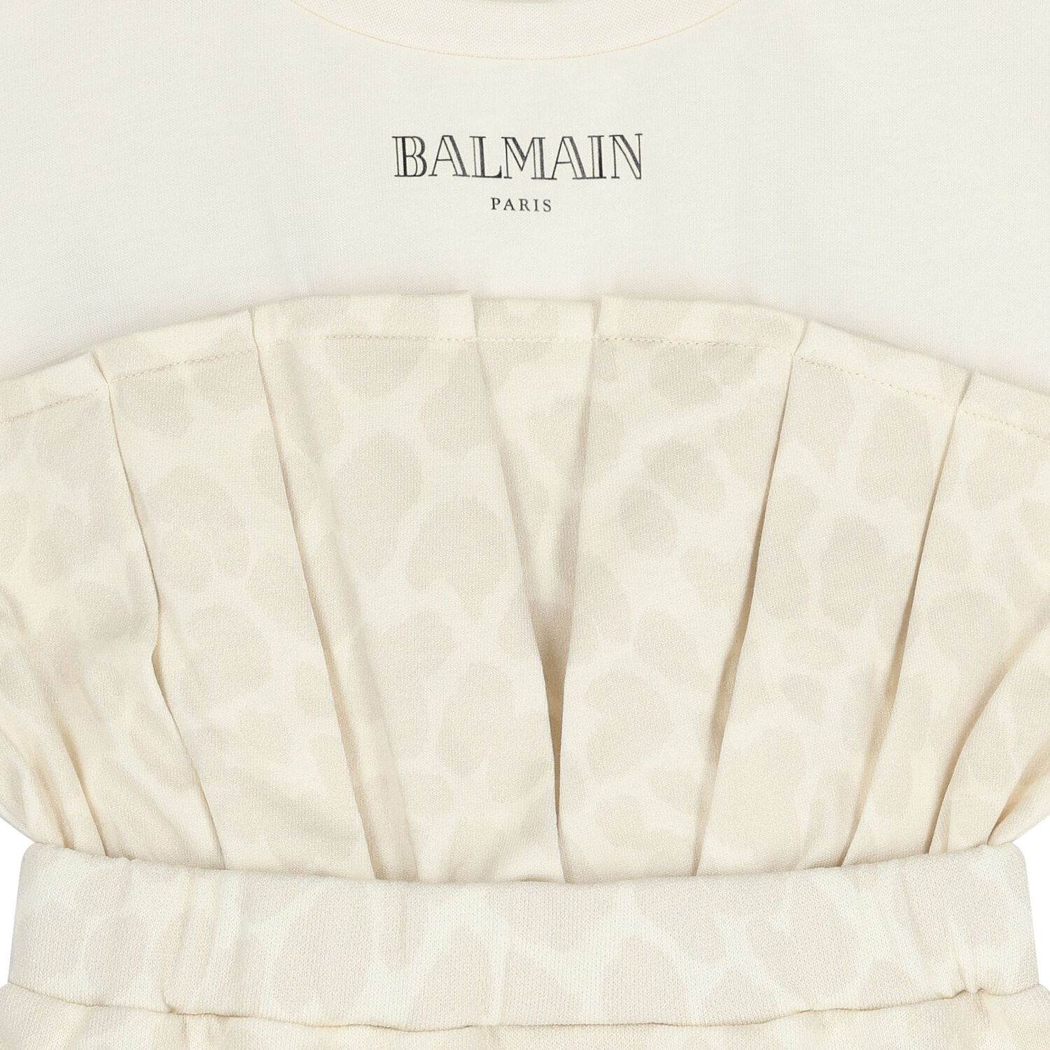 فستان بنات بالشعار باللون البيج والعاجى , 1, hi-res