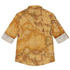 قميص أولاد بطبعة خريطة باللون البيج, 1, hi-res