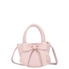 Girls Pink Bow Hand Bag, 1, hi-res