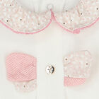 Baby Girls White & Pink Bow Babygrow, 1, hi-res
