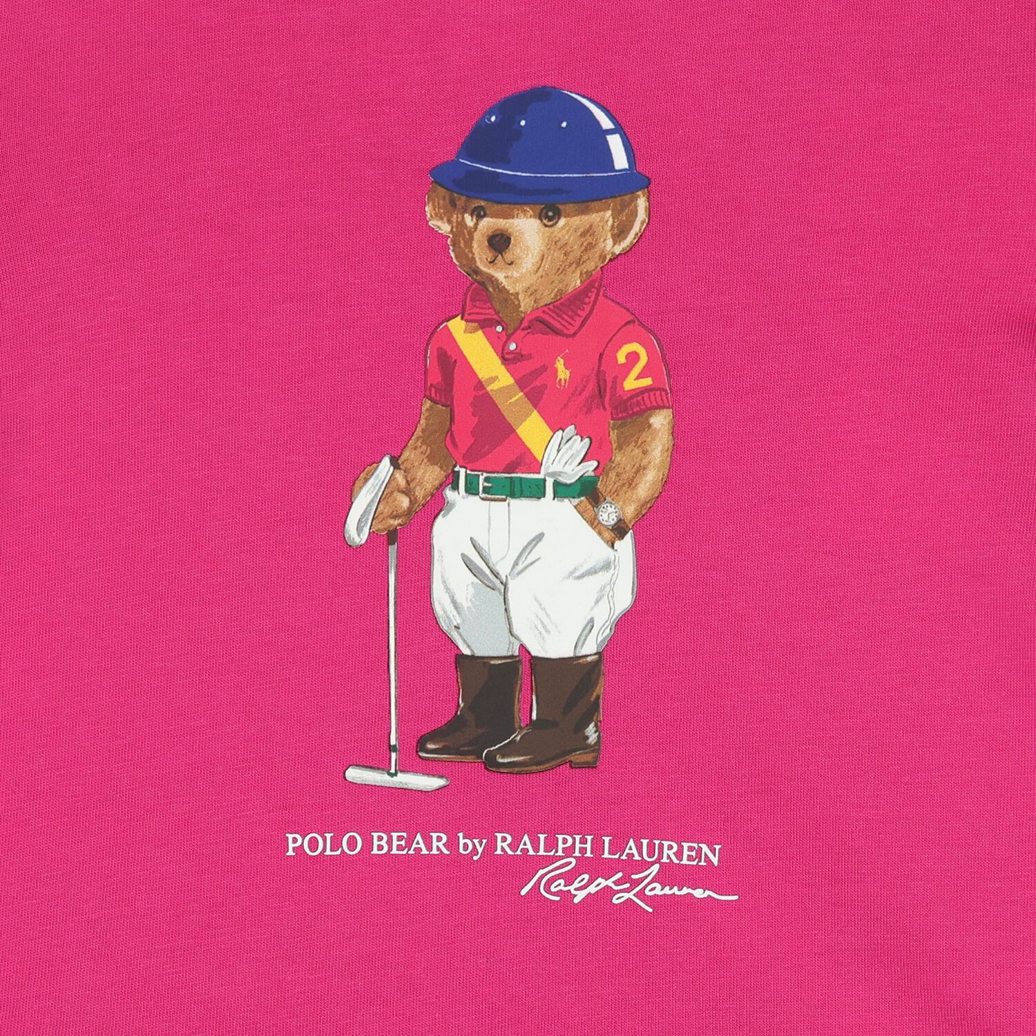 Baby Girls Pink & Navy Blue Polo Bear Leggings Set, 1, hi-res