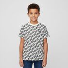 Boys Ivory & Black Logo T-Shirt, 1, hi-res