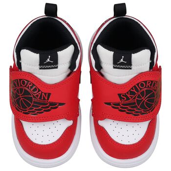 Black, Red & White Sky Jordan 1 Trainers
