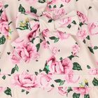Girls Pink Floral Bow Dress, 1, hi-res