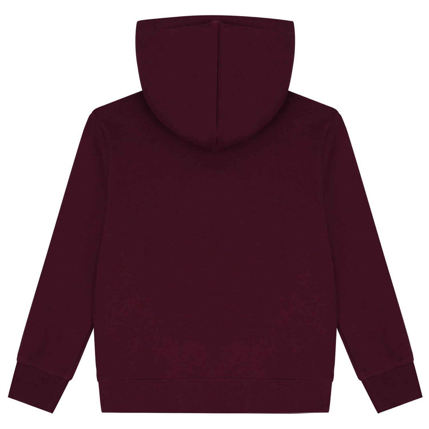 Boys Burgundy Polo Bear Logo Hooded Top, 1, hi-res