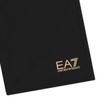 Boys Black Logo Shorts, 3, hi-res