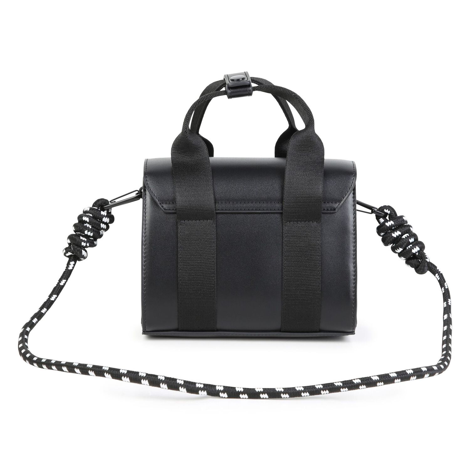 Girls Black Heart Logo Handbag ( 17CM ), 1, hi-res