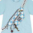 طقم شورت بطبعة حقيبة باللون الأزرق و الأبيض, 2, hi-res