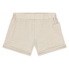 Baby Boys White & Beige Shorts Set ( 2-Pack ) , 2, hi-res
