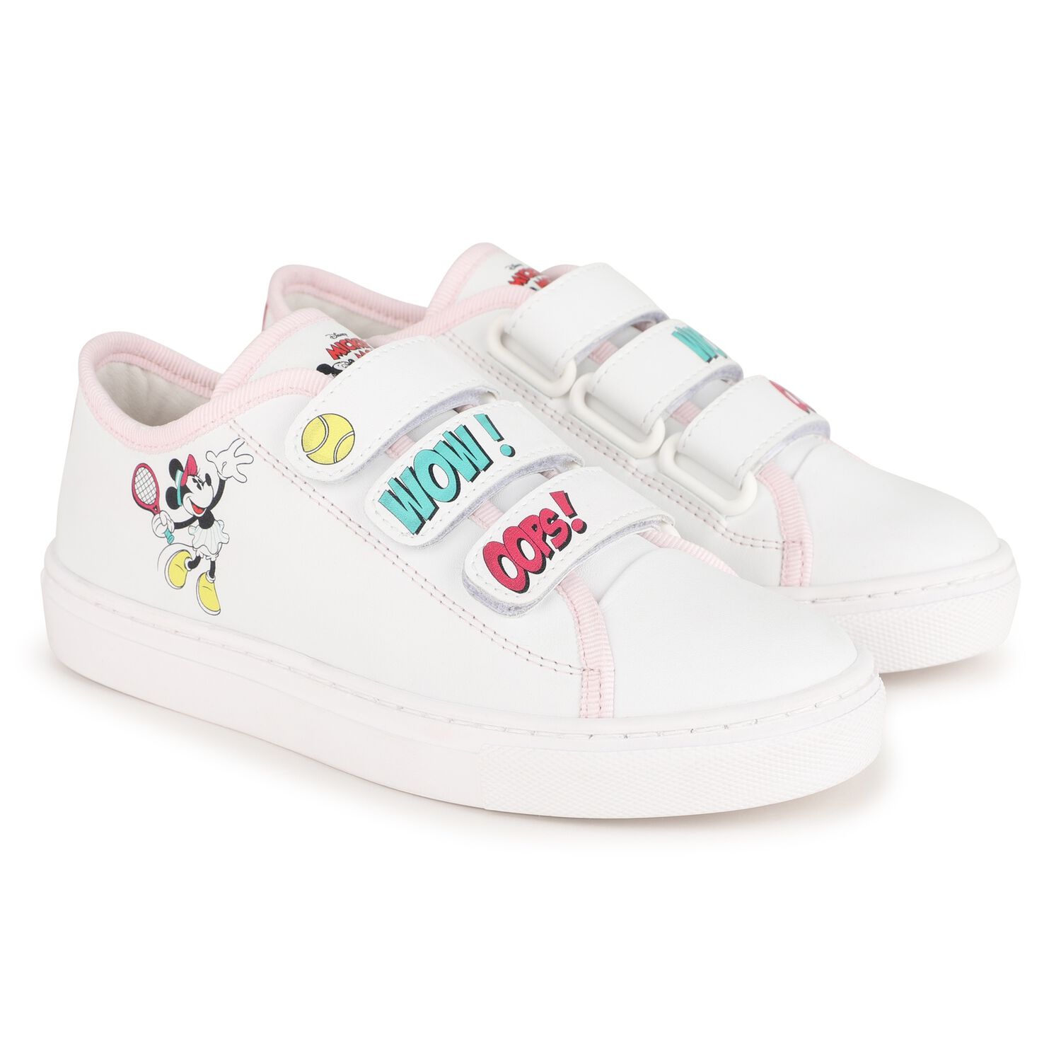 Girls White Disney Trainers, 1, hi-res