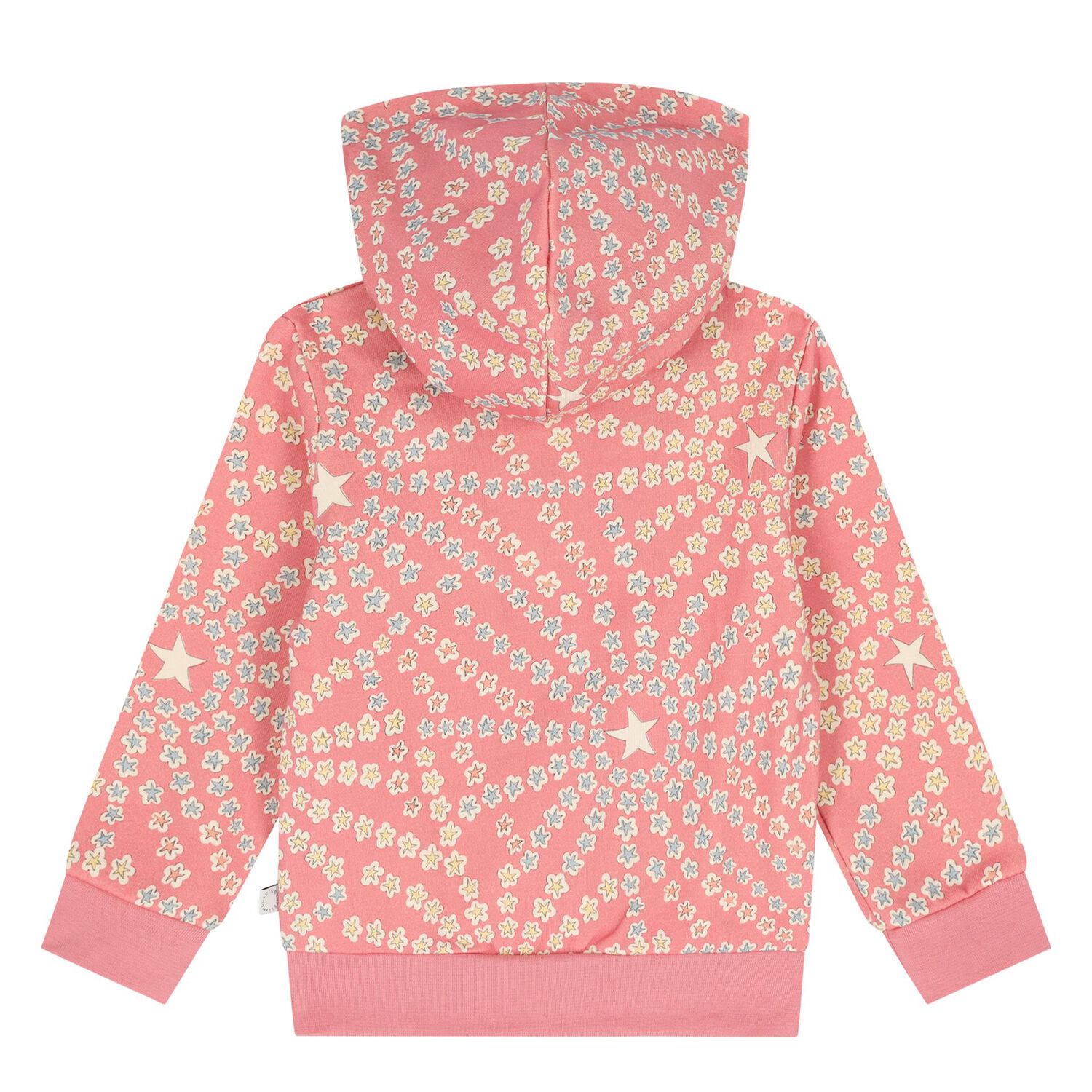 Younger Girls Pink Star Tracksuit, 1, hi-res