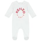 Navy Blue & White Logo Babygrows ( 2-Pack ), 1, hi-res