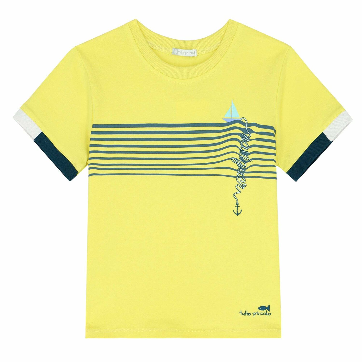 Boys Yellow Logo T-Shirt, 1, hi-res image number null