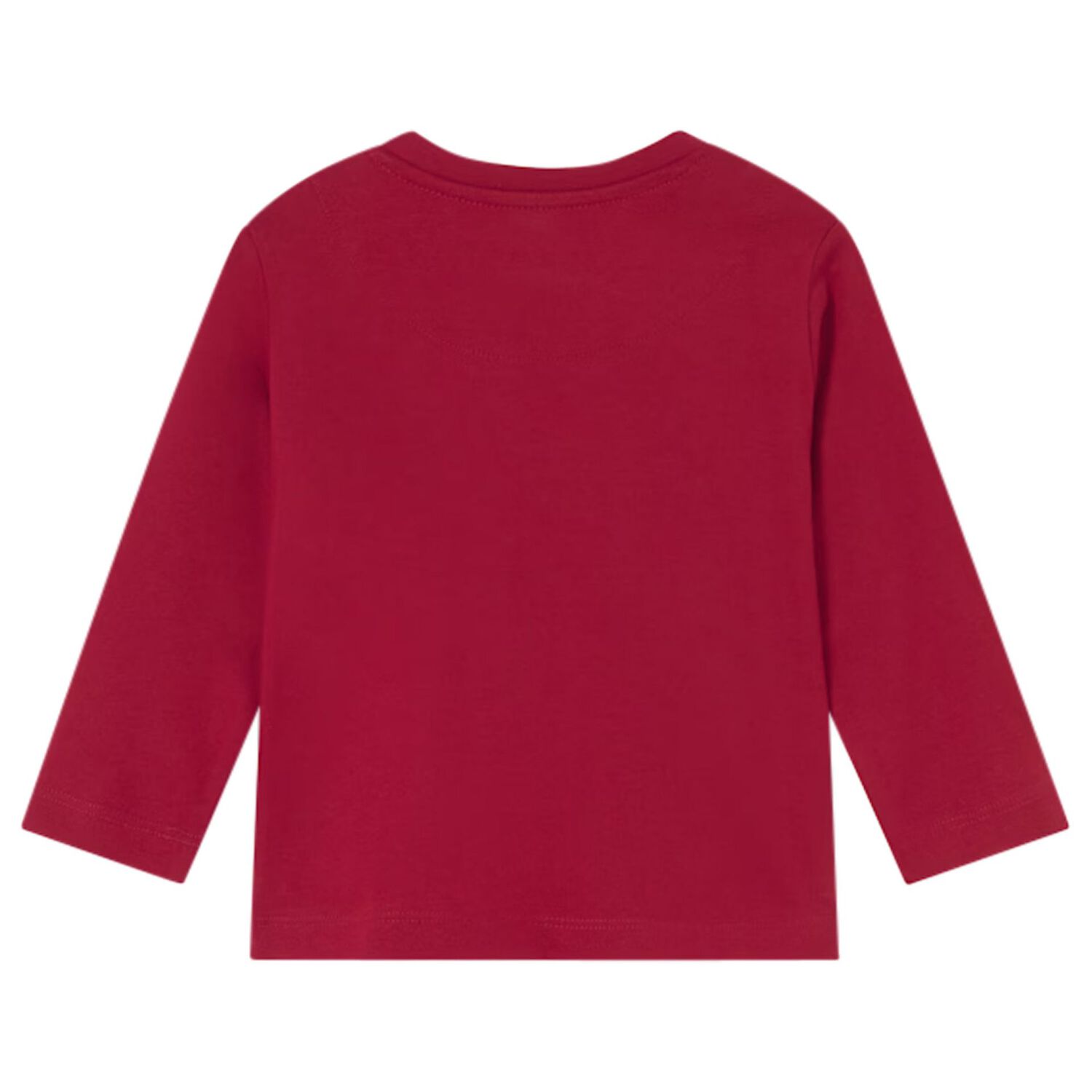 توب باكمام بالشعار باللون الاحمر للاولاد, 1, hi-res image number null