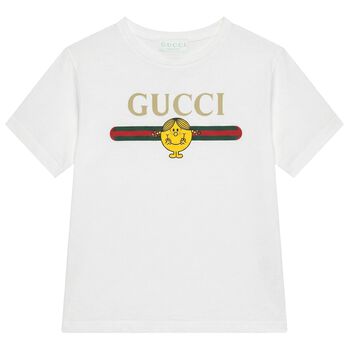 تيشيرت باللون الابيض مخطط للبنات