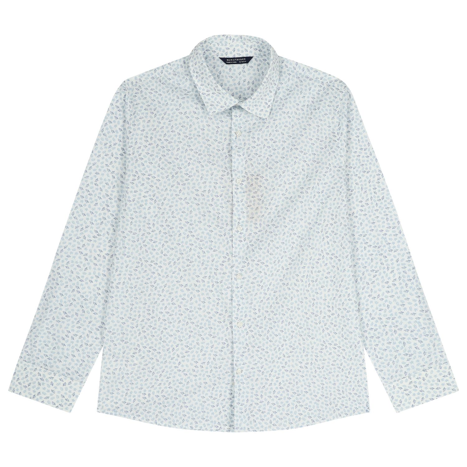 Boys White & Blue Long Sleeve Shirt, 1, hi-res