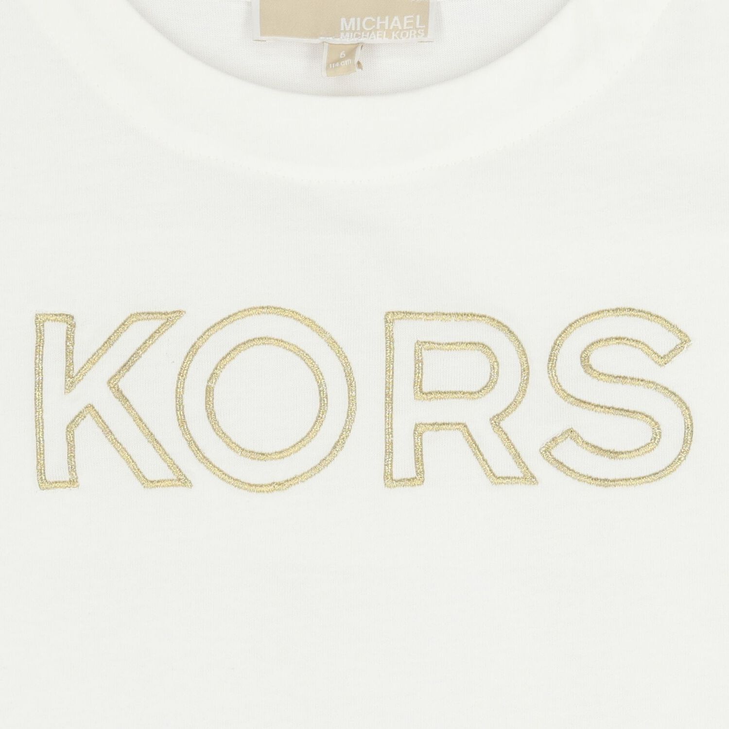 تيشيرت بنات بالشعار باللون الابيض , 1, hi-res