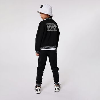 Boys Black Logo Joggers