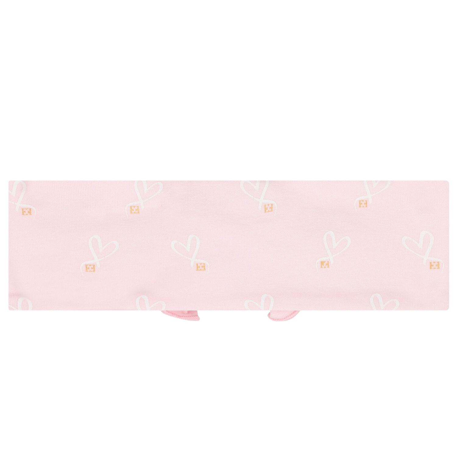 Baby Girls Pink Ruffled Headband, 2, hi-res