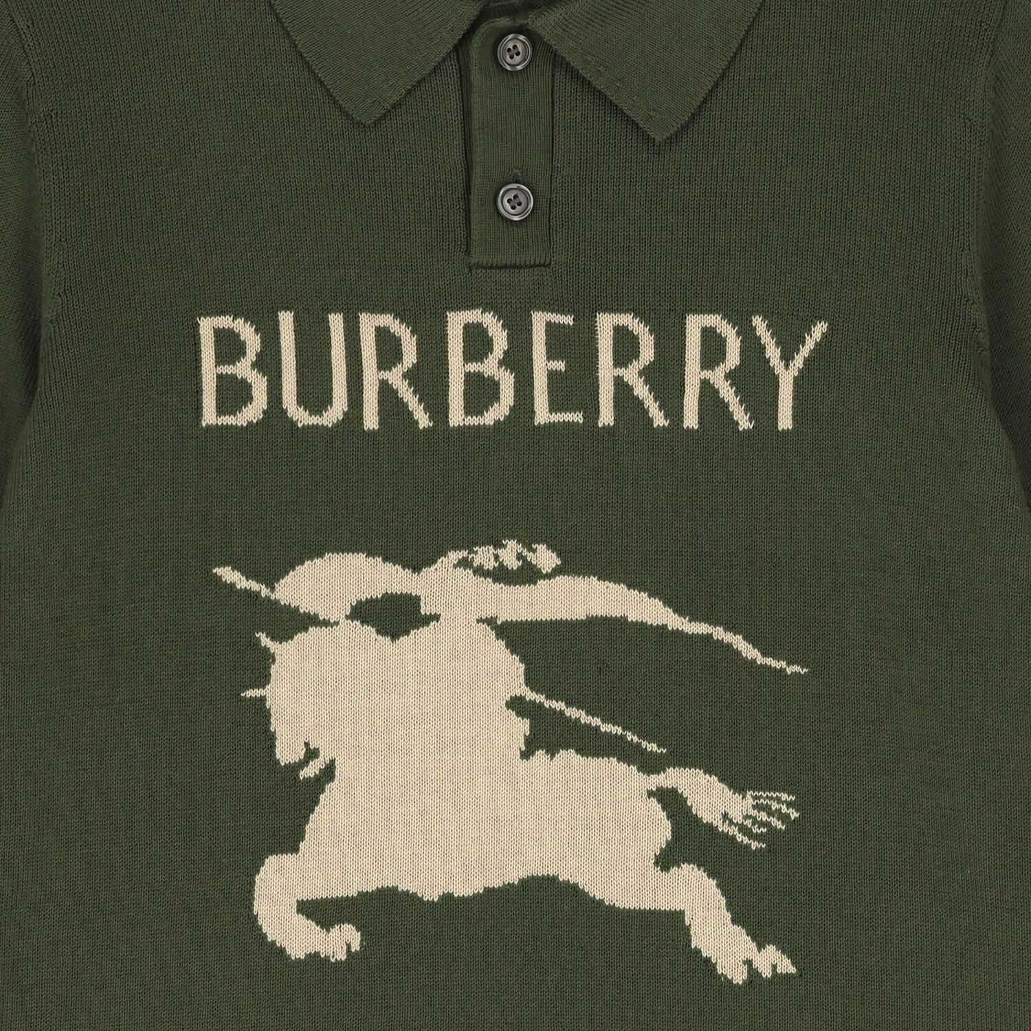 Boys Green Knight Logo Polo Shirt, 1, hi-res