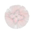 Girls Pink Sequin Flower Hairclip, 1, hi-res