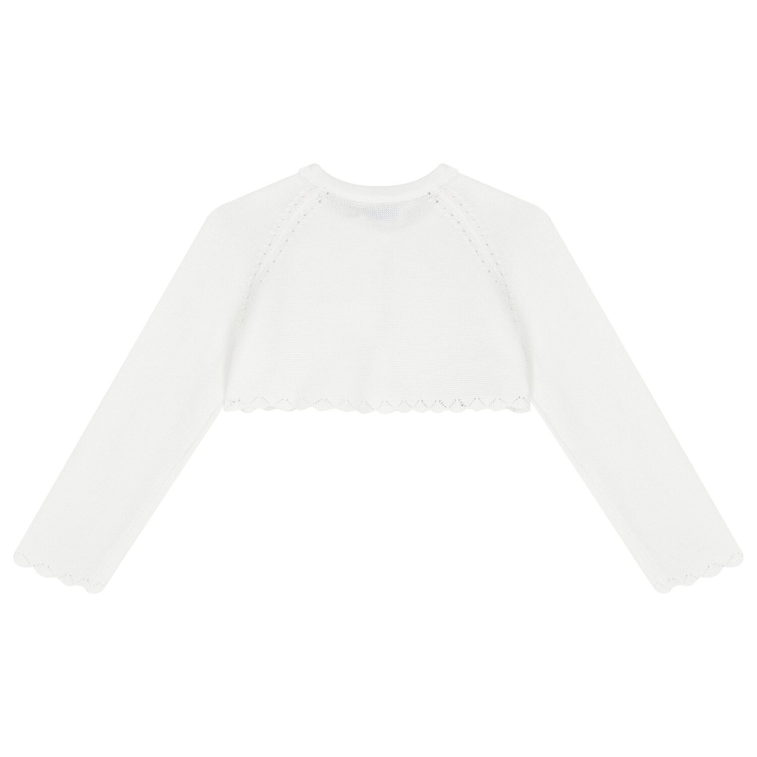 Younger Girls White Cardigan, 2, hi-res