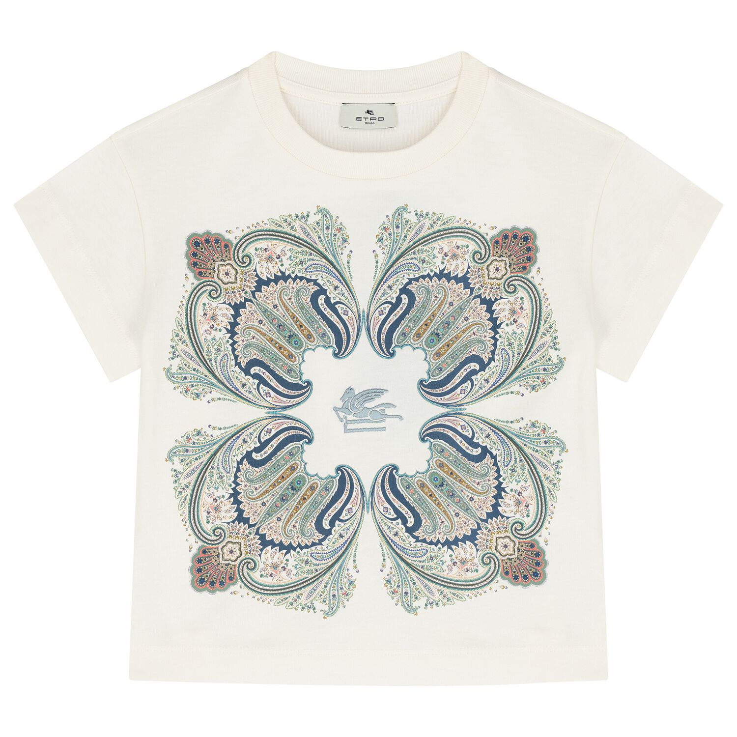 Girls Ivory Botanical Toile T-Shirt             , 1, hi-res