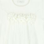 Baby Girls Ivory Dress, 1, hi-res