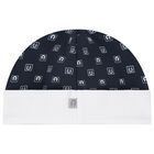 Baby Boys Navy Blue Logo Hat, 1, hi-res