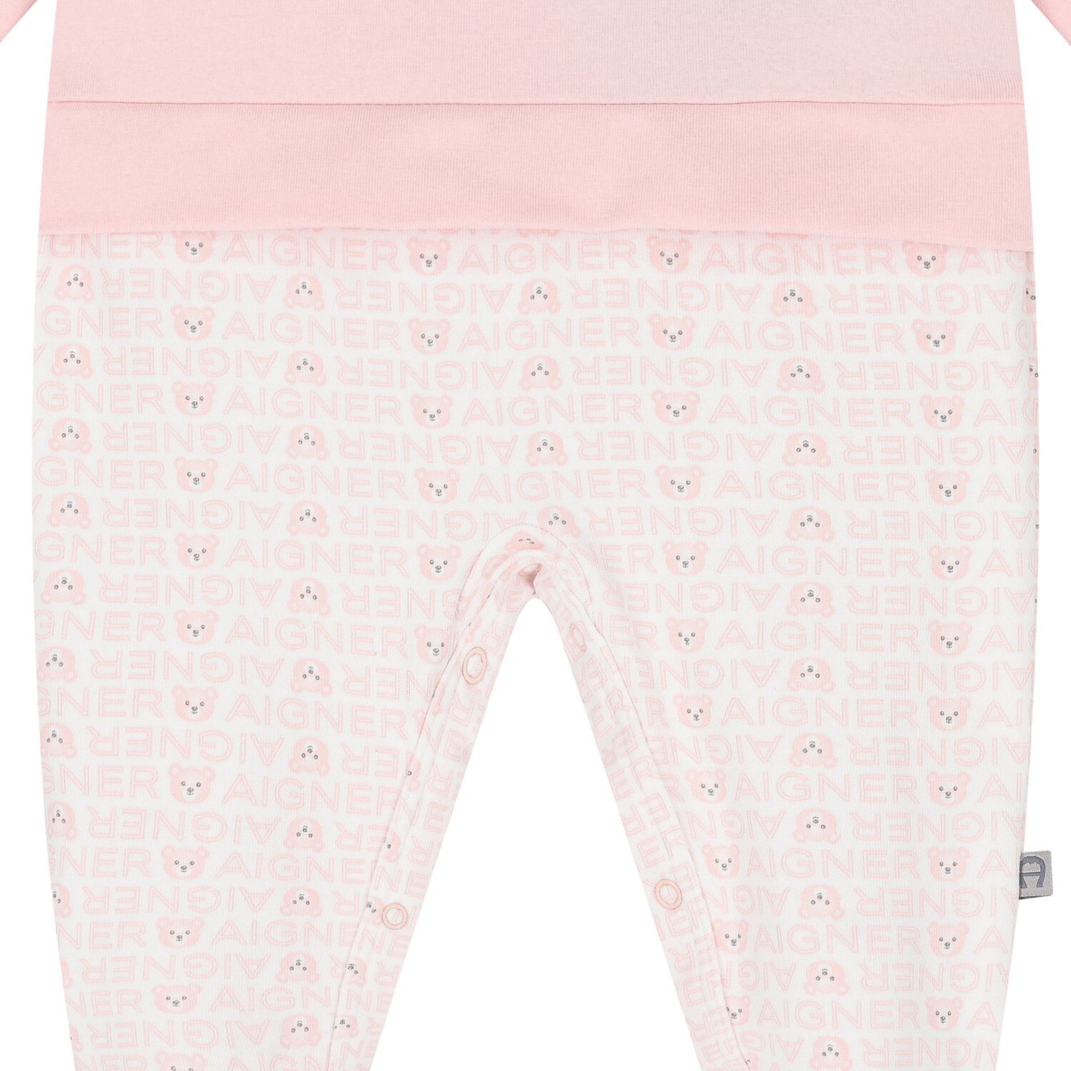 Baby Girls White & Pink Teddy Bear Babygrow, 3, hi-res