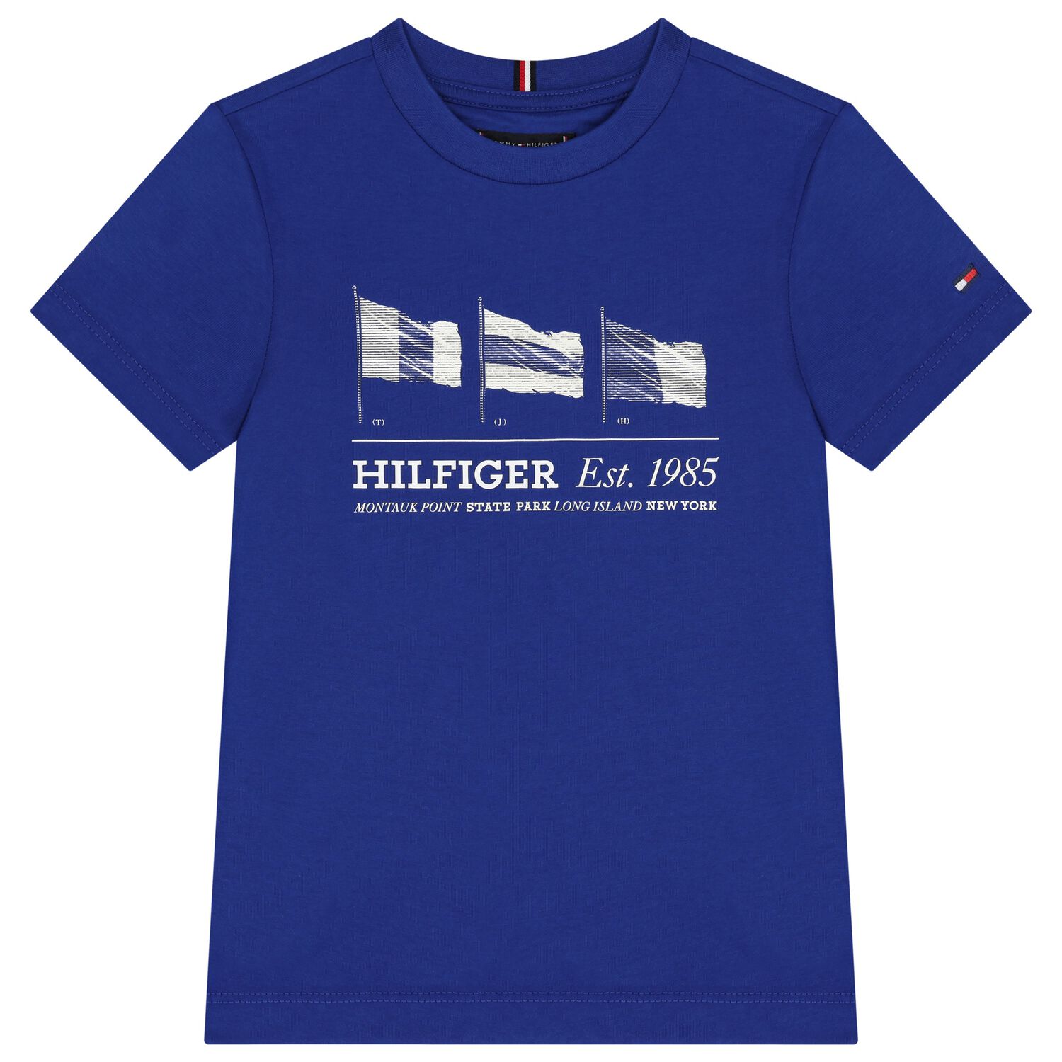 Boys Blue Logo Flag T-Shirt, 1, hi-res