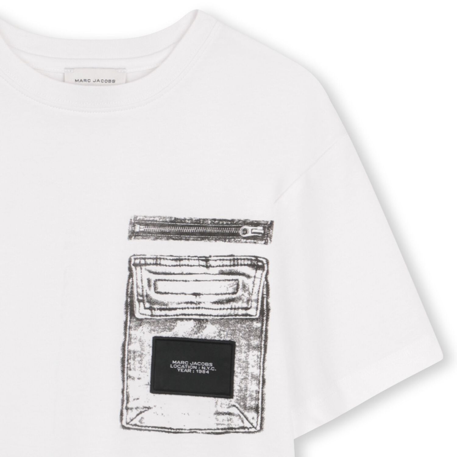 Boys White Logo T-Shirt, 1, hi-res