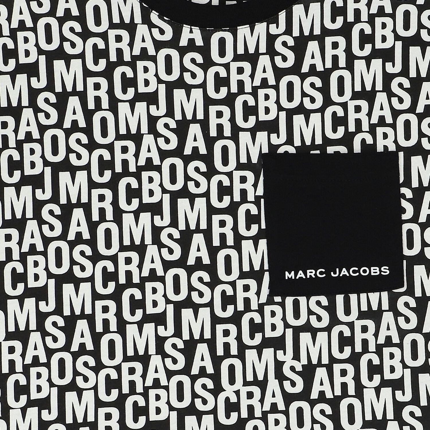 تيشيرت بالشعار باللون الأسود والأبيض , 1, hi-res