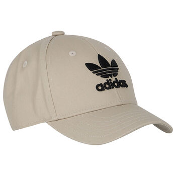 Beige Logo Embroidered Cap