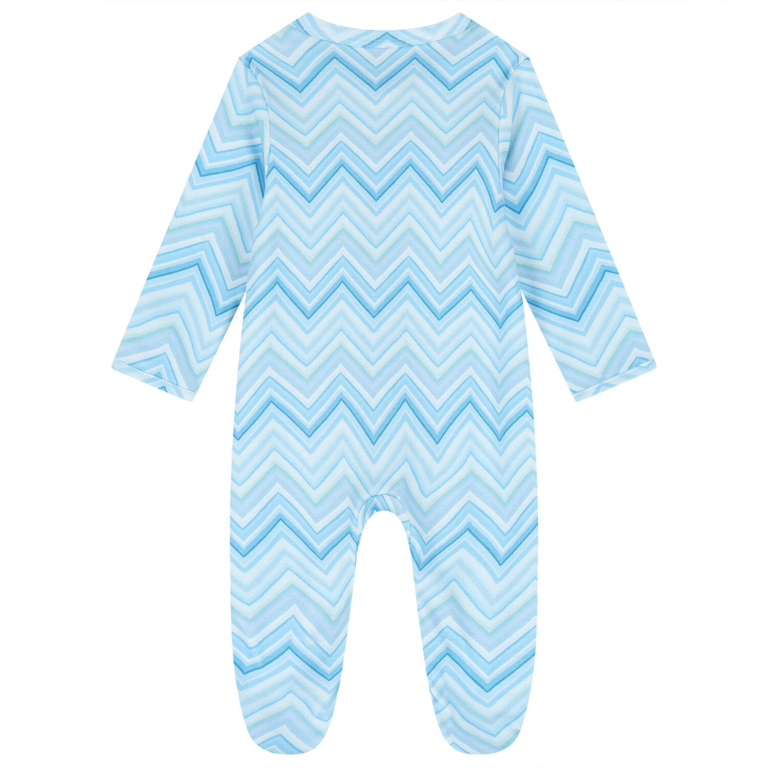 Baby Boys Blue Zig Zag Babygrow Gift Set  , 4, hi-res