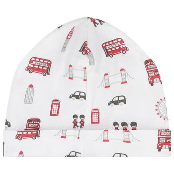 قبعة باللون البيضاء المفعمة بالحياة للأولاد الصغار