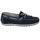 حذاء جلد سويدى باللون الازرق للاولاد , 1, hi-res