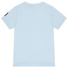 Boys Blue & Navy Blue Logo Shorts Set, 1, hi-res