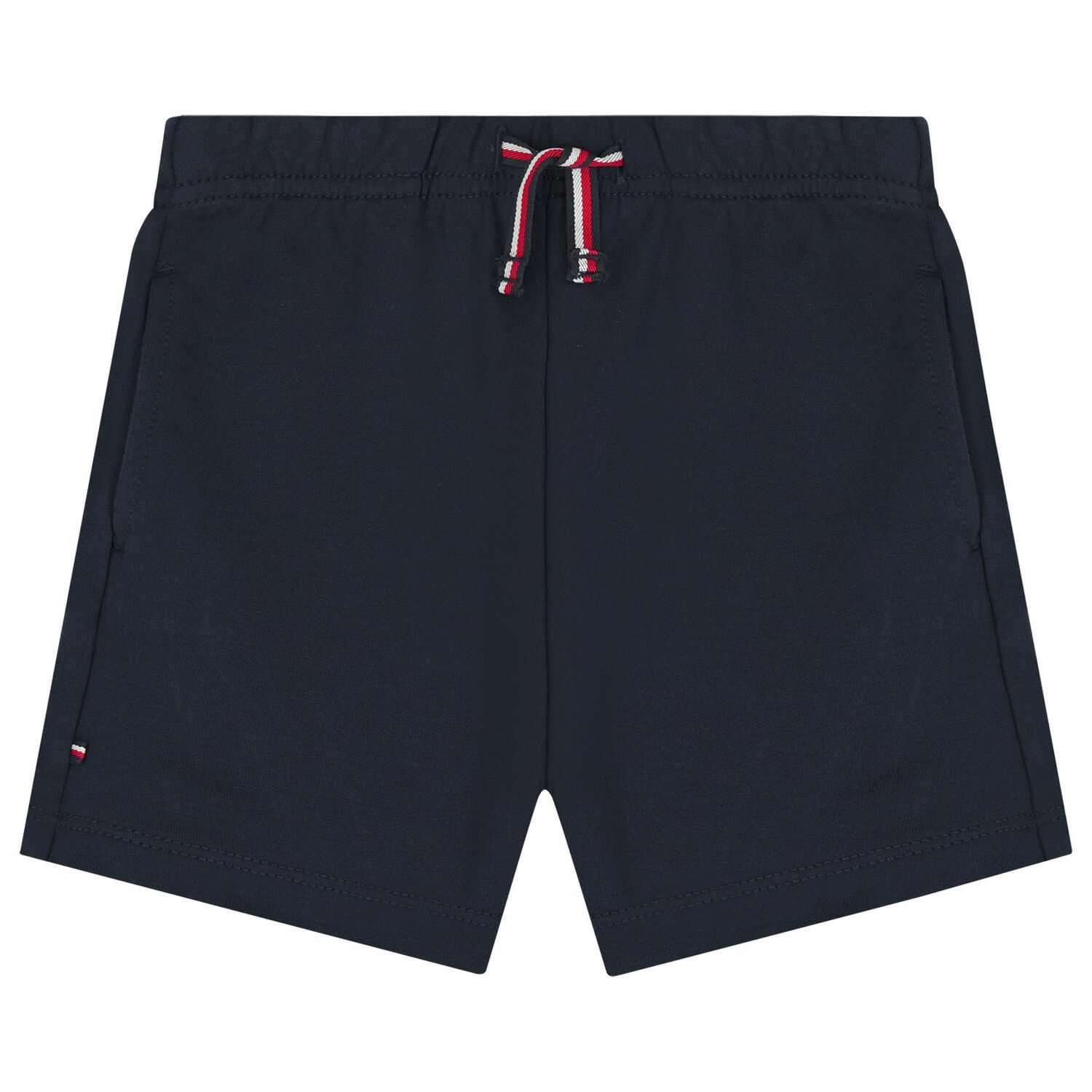 طقم شورت للأطفال الاولاد الرضع مخطط بالألوان الأبيض والكحلي , 1, hi-res