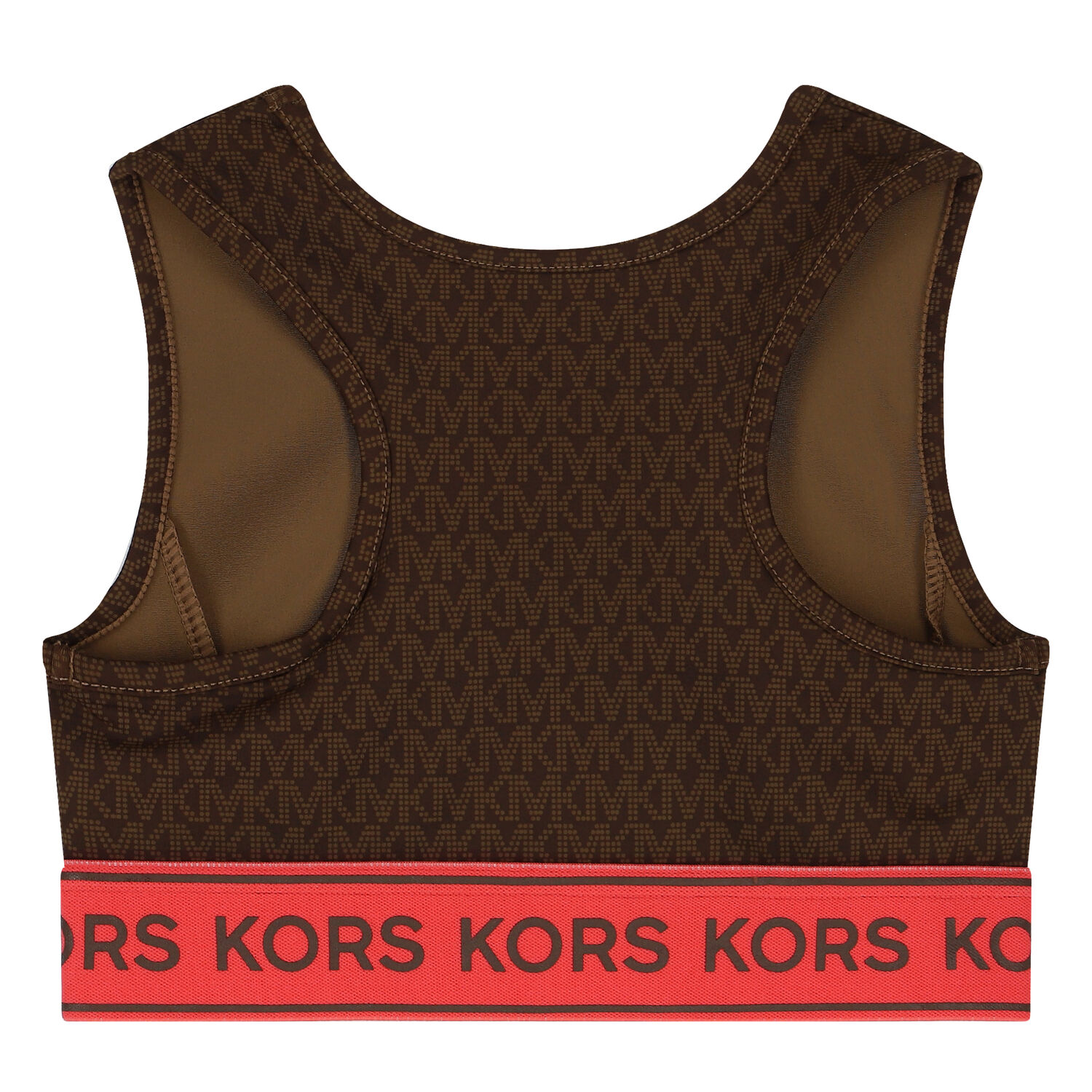 Girls Brown Logo Bra Top, 1, hi-res image number null