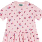 فستان بنات بطبعة الزهور باللون الوردى , 1, hi-res