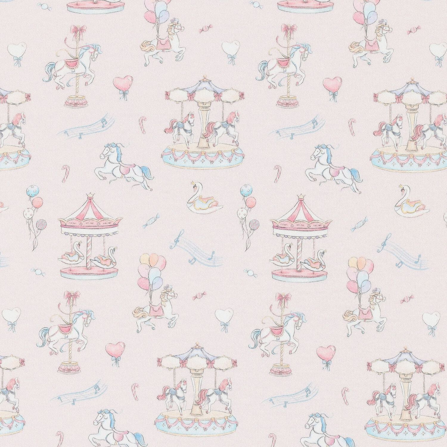 بطانية بالشعار باللون  الوردي و الأبيض, 1, hi-res