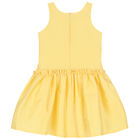 Girls Yellow Ruffled Dress, 1, hi-res