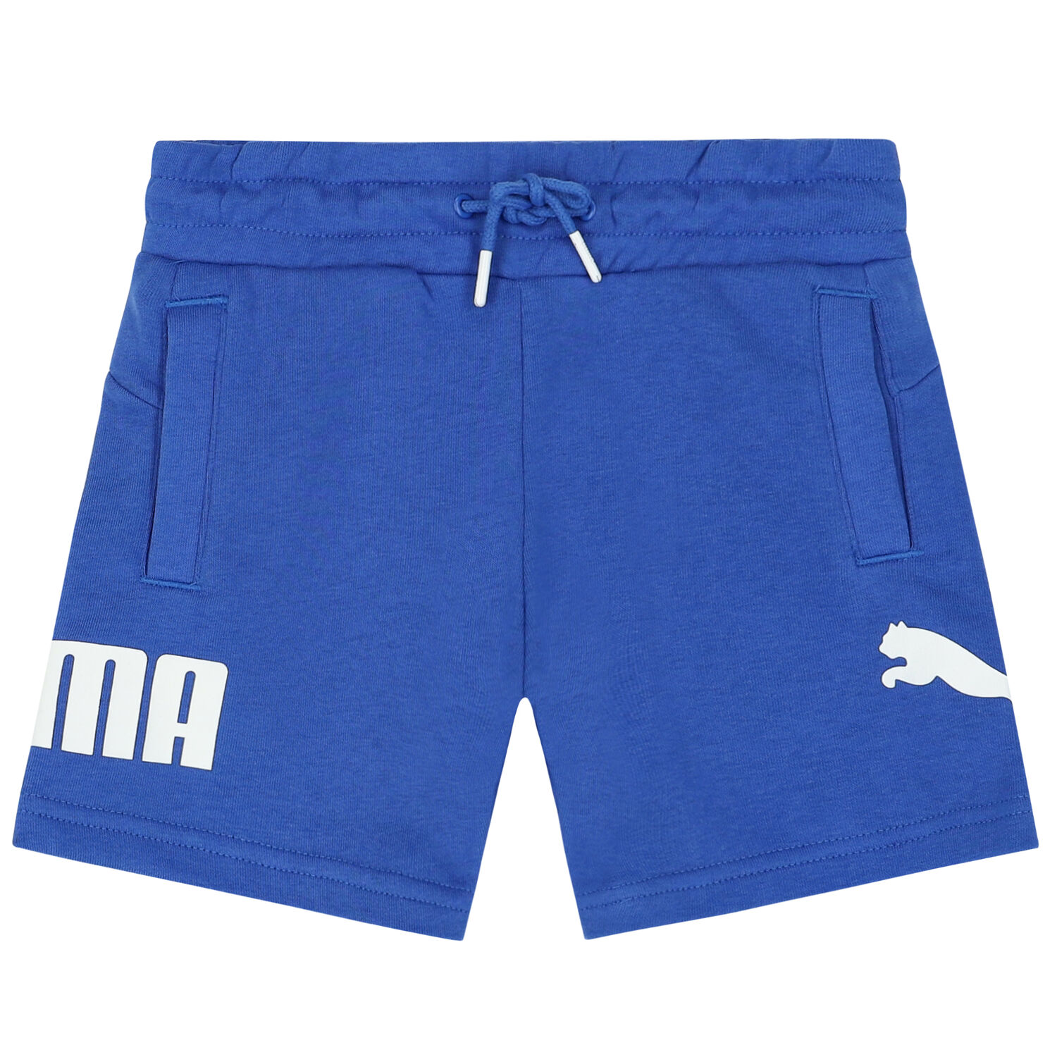 Boys Blue Logo Shorts, 2, hi-res