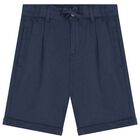 Boys White & Blue Shorts Set, 2, hi-res
